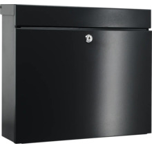 Zwarte brievenbus met slot