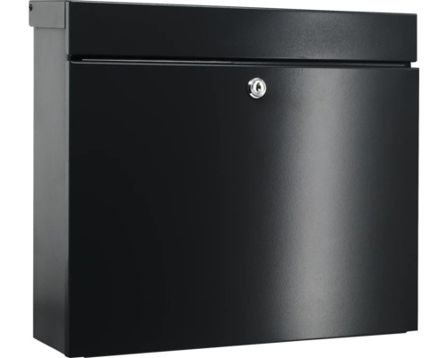 BURG WÄCHTER Brievenbus Kubus 6240 zwart Zwarte brievenbus met slot