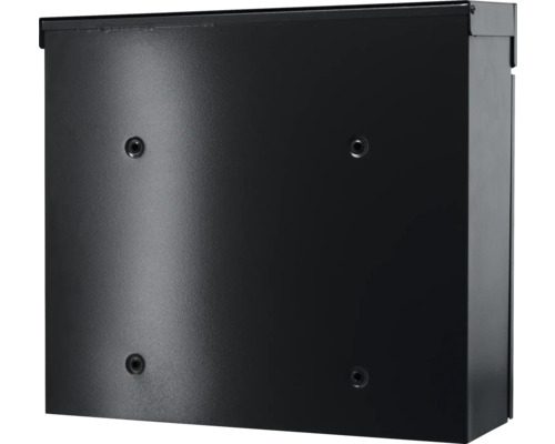 Zwarte wandbrievenbus