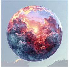Decoratieve globe met wolkenmotief