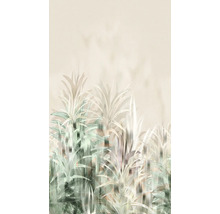 Behang met abstract plantenpatroon