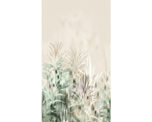 A.S. CRÉATION Fotobehang vlies 79145-9 bladeren bloemen beige groen crème 159x280 cm Behang met abstract plantenpatroon