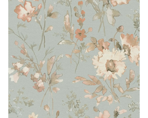 Behang met bloemmotief