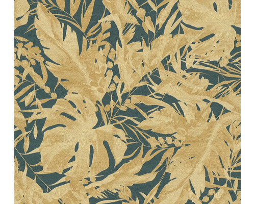 Behang met plantenmotief