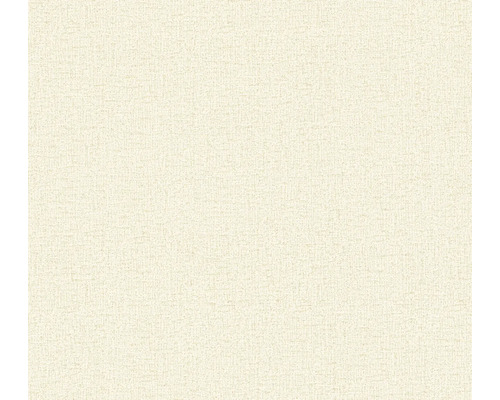 A.S. CRÉATION Vliesbehang 79065-1 COSMO Living effen textieloptiek crème wit goud Behang met fijne textielstructuur
