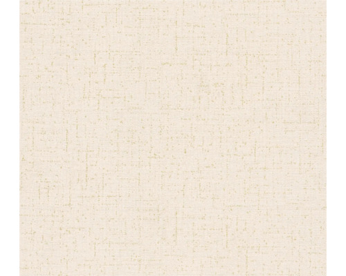 A.S. CRÉATION Vliesbehang 79066-6 COSMO Living effen textieloptiek lichtroze goud Close-up van een lichtgekleurd textielbehang met fijne structuur