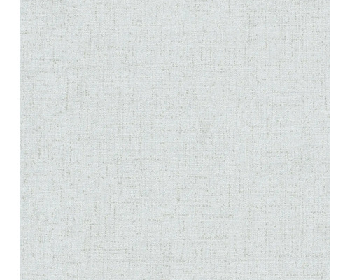 A.S. CRÉATION Vliesbehang 79066-7 COSMO Living effen textieloptiek blauw grijs goud Close-up van een lichtkleurig textielbehang met een fijne structuur