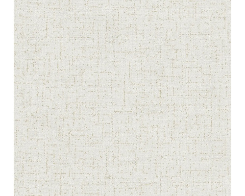 A.S. CRÉATION Vliesbehang 79066-8 COSMO Living effen textieloptiek wit grijs goud Gestructureerd behang met subtiel patroon