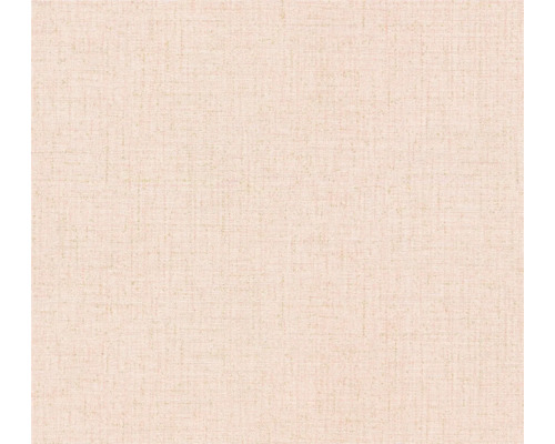 A.S. CRÉATION Vliesbehang 79067-1 COSMO Living effen textieloptiek lichtroze wit Textielbehang met linnenstructuur