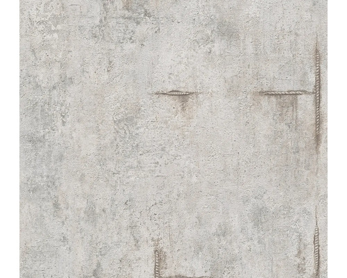 A.S. CRÉATION Vliesbehang 79085-2 COSMO Living structuur betonlook grijs bruin Behang met betonstructuur en touwmotieven