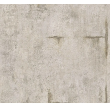 Behang met betonlook en wapeningsstaal