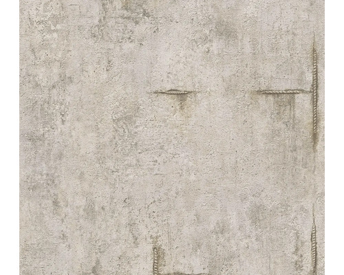 A.S. CRÉATION Vliesbehang 79085-3 COSMO Living structuur betonlook grijs bruin Behang met betonlook en wapeningsstaal