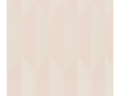 A.S. CRÉATION Vliesbehang 79086-2 COSMO Living grafisch structuur lichtroze Behang met geometrisch patroon