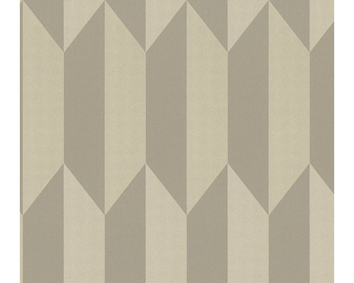 A.S. CRÉATION Vliesbehang 79086-5 COSMO Living grafisch structuur beige zilver Behang met geometrisch pijldesign