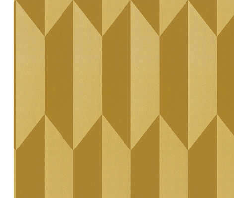 A.S. CRÉATION Vliesbehang 79086-6 COSMO Living grafisch structuur goud geel Behang met geometrisch pijldesign