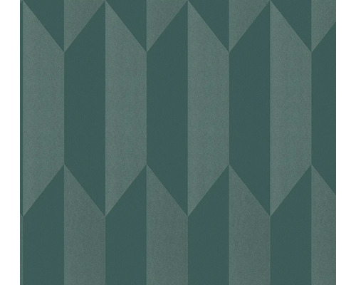 A.S. CRÉATION Vliesbehang 79086-7 COSMO Living grafisch structuur blauw groen Behang met geometrisch pijldessin