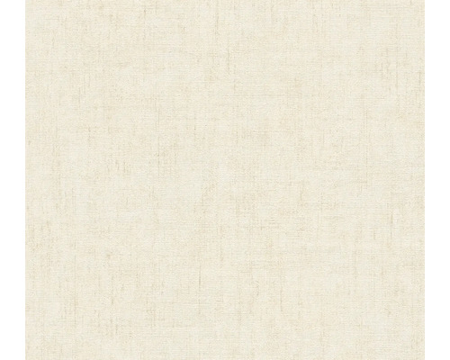 A.S. CRÉATION Vliesbehang 79109-6 COSMO Living effen textieloptiek beige crème zilver Textielbehang met fijne structuur