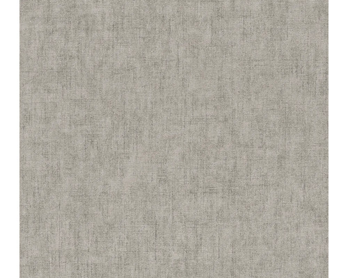 A.S. CRÉATION Vliesbehang 79110-4 COSMO Living effen textieloptiek grijs Textielbehang met canvasstructuur