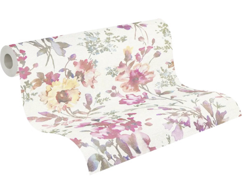 Behangrol met bloemmotief