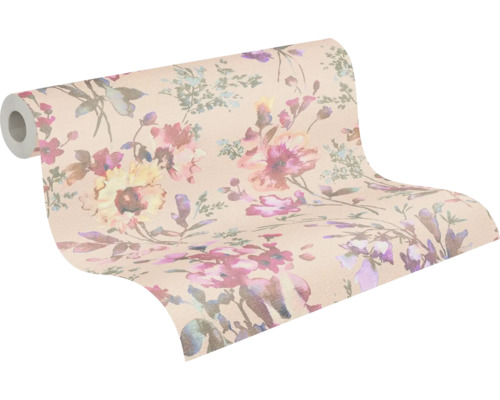 Behangrol met bloemenmotief