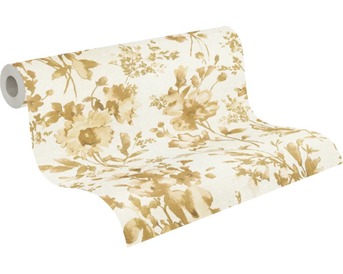 Behangrol met bloemmotief