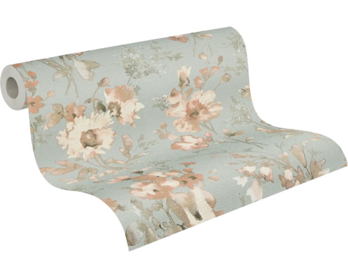 Behangrol met bloemmotief