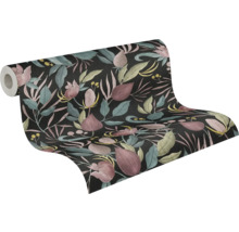 Behangrol met bloemmotief