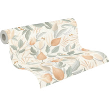 Behangrol met bloemmotief