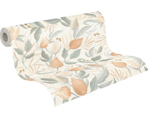 Behangrol met bloemmotief