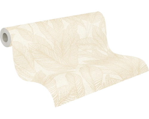 Behangrol met bladerpatroon