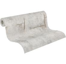 Rol behang met betonlook en touwdesign