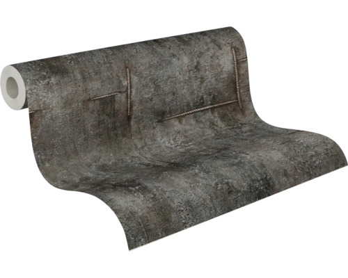 Rol behang met betonlook