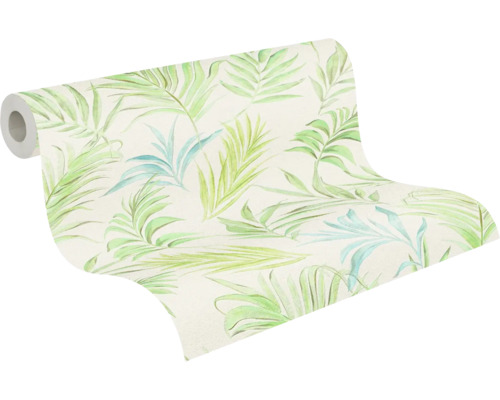 Behangrol met bladerpatroon