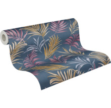 Rol behang met bladerpatroon