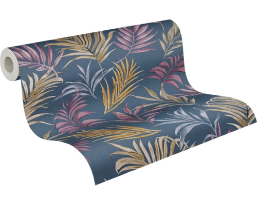 Rol behang met bladerpatroon