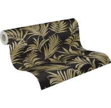 Rol behang met bladmotief