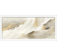 Abstract schilderij met witte lijst