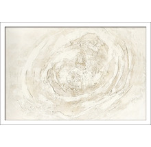 Schilderij met abstract wervelpatroon in lijst