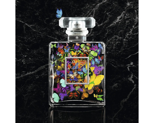 Parfumfles met vlinderdesign