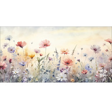 Schilderij van een bloemenweide