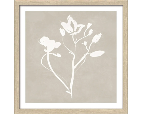 Schilderij met bloemmotief in lijst