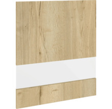 Houten paneel met wit accent