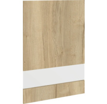 Houtfineer met decor en wit accent