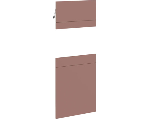 PICCANTE SMART Kastfront "AL" rust red voor hoogkastelement met compacte magnetron "37 of 41" Badkamermeubelset, bestaande uit een hangkast en een wandkast