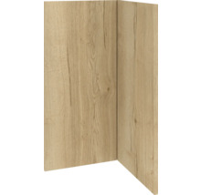 Hoekpaneel met houtstructuur