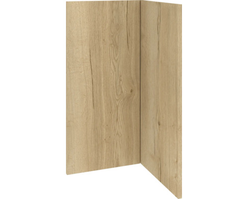Hoekpaneel met houtstructuur