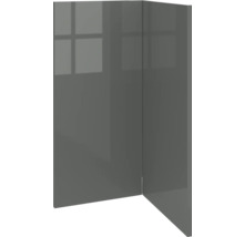 Hoogglans meubelfront in grijstint