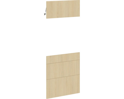 PICCANTE SMART Kastfront "AM" light oak voor hoogkastelement met oven "23, 37 of 42" Kastdeur met houten structuur