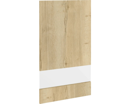 Houtdecorplaat met wit accent