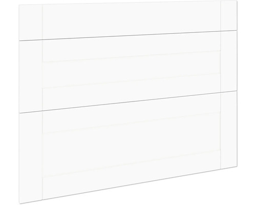 PICCANTE SMART Kastfront "AD" country white voor onderkastelement "24, 25 of 29" Witte schuifdeur met horizontale lijnen